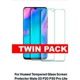 Pro Screen for huawei p30 twin pack of 2x tempered glass