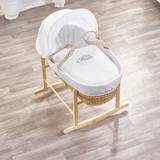 Bassinetts Kid's Room on sale Kinder Valley Sleepy Little Owl Moses Basket with Natural Rocking Stand