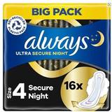 With Wings Menstrual Pads Always ultra secure night
