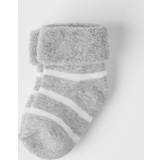1-3M Socks Children's Clothing Polarn O. Pyret Baby Stripe Socks, Grey