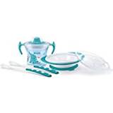 Nuk Baby Dinnerware Nuk learn to eat set trainer sippy cup feeding bowl and spoons bpa-free blue