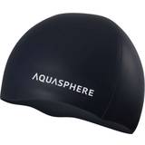 Black Swim Caps Aqua Sphere Plain Swimming Cap