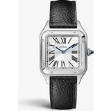 Cartier Men Wrist Watches Cartier CRWSSA0023 Santos-Dumont Small Model Stainless-steel and Leather