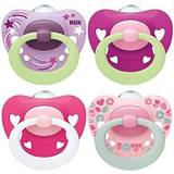 Nuk Pacifiers & Teething Toys Nuk Signature night & day baby dummies 18-36 months glow in the dark