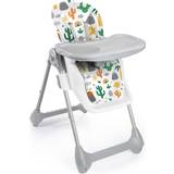 Dolu White and Grey Compact Folding Baby Highchair, with Removeable tray