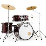 Pearl Cymbals Pearl RS525 Roadshow Fusion 22, with Sabian Cymbals, Red Wine