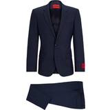 Hugo Boss Flannel Shirts Clothing Hugo Boss Henry Slim Fit Suit - Dark Blue