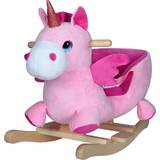 Unicorns Classic Toys Deuba Rocking Unicorn Pink with Sound Function