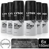 Lynx Deodorants Lynx Black 72 HRS Anti-Perspirant Body Spray