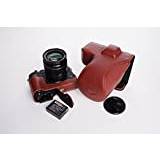 Fujifilm xt3 Digital Cameras Handgjord äkta läder hel kamerafodral väska skydd för FUJIFILM X-T3 XT3 XT2 botten öppen brun färg