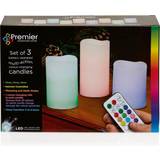 Candles Premier Set of 3 Pastel Colour Changing Candle