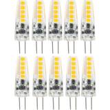 Heitronic Light Bulbs Heitronic 16211 LED monochrome EEC F A G G4 2 W = 20 W Warm white Ø x H 10 mm x 37 mm not dimmable 1 pcs