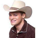 Wild West Headgear Wicked Costumes texan cowboy hat classic sand beige adults fancy dress