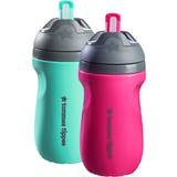 Tommee Tippee Water Bottle Tommee Tippee Insulated 9oz Non-Spill Portable Toddler Cup- Pink/Mint 2pk