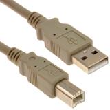 Beige - USB Cable Cables Kenable USB 2.0 CERTIFIED Hi Speed HQ Shielded Lead 3m