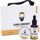 Beard Growth Complete Grooming Kit for Men W/ 540 Micro-Needles Derma Roller 0.25mm Organic Oil & Beard Balm by King Leonidas