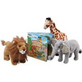 Elephant Activity Books Safari Animals Plush Set Storybook 12 inches