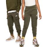 Nike Older Kid's Sportswear Club Fleece Cargo Pants - Cargo Khaki/White