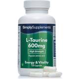 Weight Control & Detox Simply Supplements L Taurine 600mg 120 Capsules