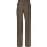 Cashmere Trousers Dolce & Gabbana Pinstripe flannel straight-leg pants
