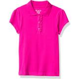 Pink Polo Shirts Children's Clothing The Children's Place girls Uniform Ruffle Pique Polo Shirt, Aurora Pink
