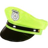 Yellow Hats Fancy Dress Widmann Party Police Polizeimütze neon-gelb