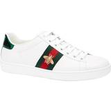 Gucci Shoes Gucci Ace Embroidered M - White Leather