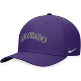 Purple - Women Caps Nike Men's Purple Colorado Rockies Classic99 Swoosh Performance Flex Hat