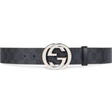 Gucci Clothing Gucci GG Supreme Belt with Buckle - Black/Grey