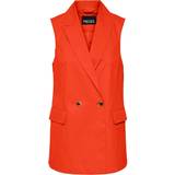 Orange - Women Blazers Pieces Pctally Sleeveless Blazer