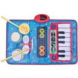Toy Pianos Global Gizmos 50770 2-in-1 Musical Kids' Play Mat Keyboard & Drums