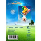 100 sheets a3 high quality high gloss 180 gsm photo paper