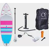 Push-in Fin SUP Sets Ocean Pacific Sunset All Round 9'6 Inflatable Paddle Board White/Grey/Pink White/Grey/Pink