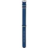 Nixon Watch Straps Nixon FKM Rubber NATO Wechselarmband für mit 20 mm Abstand aus Silikon und Kautschuk in der Farbe Marineblau/Blau mit Schnalle und Beschläge aus Edelstahl, BA005-3391-00