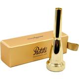 Gold Mouthpieces for Wind Instruments Paititi Gold Plated Bb 3C Trumpet Mouthpiece
