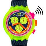 Swatch Children Watches Swatch Neon NEON TO THE MAX PAY! Blue Blue Silicone Men SB06J101-5300
