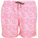 Jack & Jones Swimwear Jack & Jones Plus Fiji Paisley Swim Shorts Hot Coral Colour: