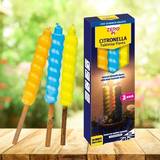 Candles & Accessories Zero In 3 Citronella Flares Garden Top Insect Candle