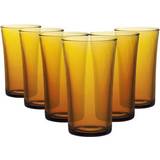 Glass Drinking Glasses Duralex 280ml Lys Highball Amber Drinking Glass