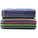 Odyssey Sheets Colourful Remnant Stripe Quick Bath Towel Multicolour (150x90cm)
