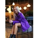 Purple - Women Blazers Cras Samy Oversized Satin Blazer 40/UK Purple