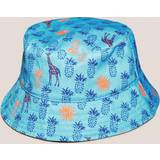 White Stuff Kid's Pineapple Print Bucket Hat, Blue/Multi