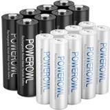 Powerowl AA AAA Rechargeable Batteries 16-pack