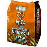 Charcoal Big K Instant Light Lumpwood FSC Charcoal, 1kg, Pack of 4