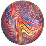 Amscan balloon Marblez Colorful foil red