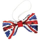 Bristol Novelty Union jack sequinned bow tie
