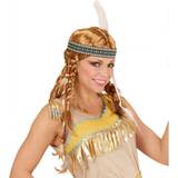 Wild West Long Wigs Fancy Dress Widmann Amayeta Indianerperücke mit Zöpfen