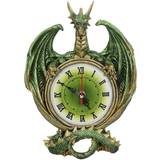 Nemesis Now Clocks Nemesis Now Emerald Chronology Green Dragon Plaque Wall Clock