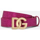 Pink - Women Belts Dolce & Gabbana DG logo belt