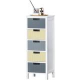 Multicoloured Chest of Drawers Homcom Tall Storage Chest of Drawer